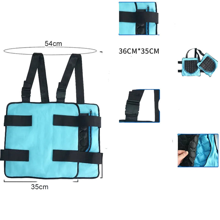 Unisex reusable cooling pad for back and chest with PCM gel packs and adjustable Velcro straps Mune Fashion