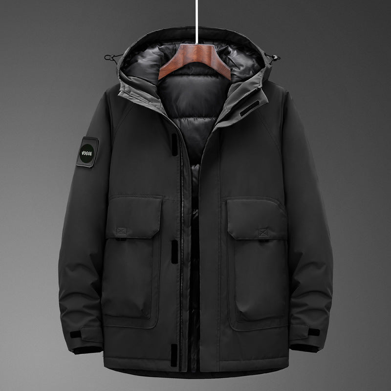 Men's Technical Parka with Waterproof Softshell Outer Shell and Quilted Thermal Insulation Mune Fashion