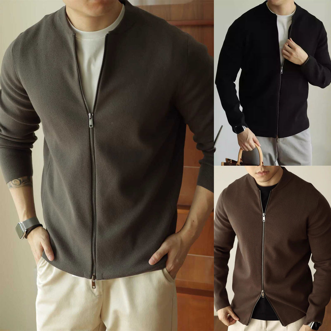 Men's Elegant Cardigan with Full Zip Mune Fashion