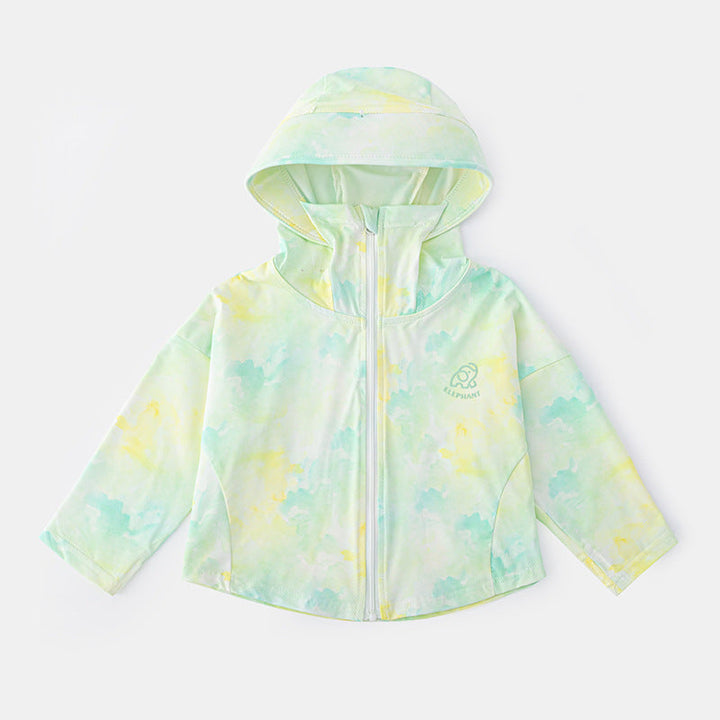 Unisex nan lightweight breathable children's sun jacket with hood and UV protection Mune Fashion