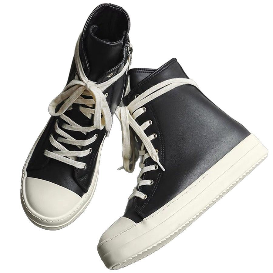 Women’s platform boots with elevated rubber platform, high shaft and reinforced toe cap Mune Fashion