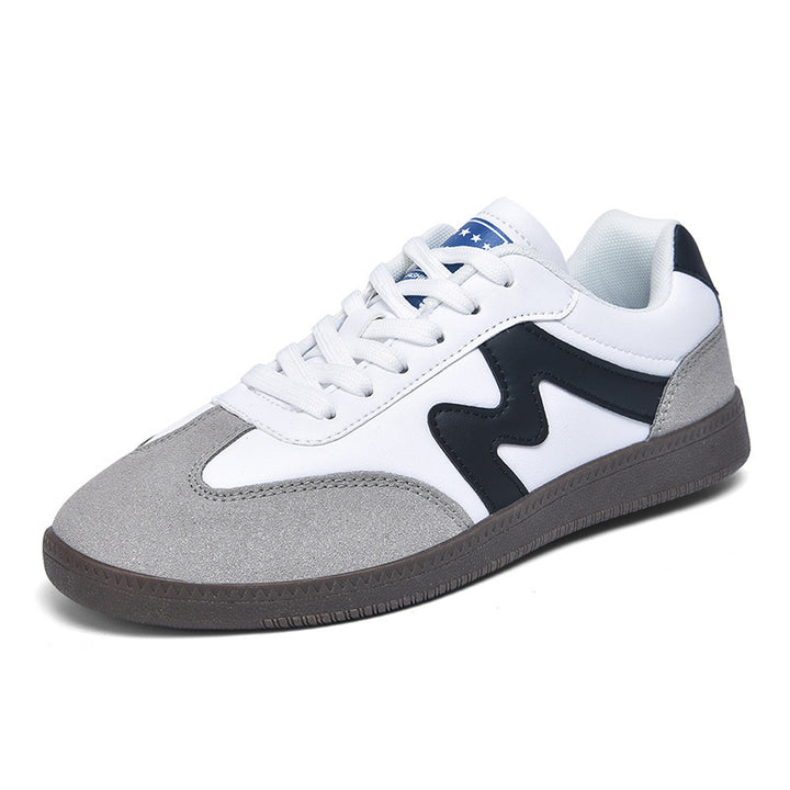 Unisex nan urban Tennis sneaker with suede overlays, padded heel collar, and vulcanized rubber sole Mune Fashion