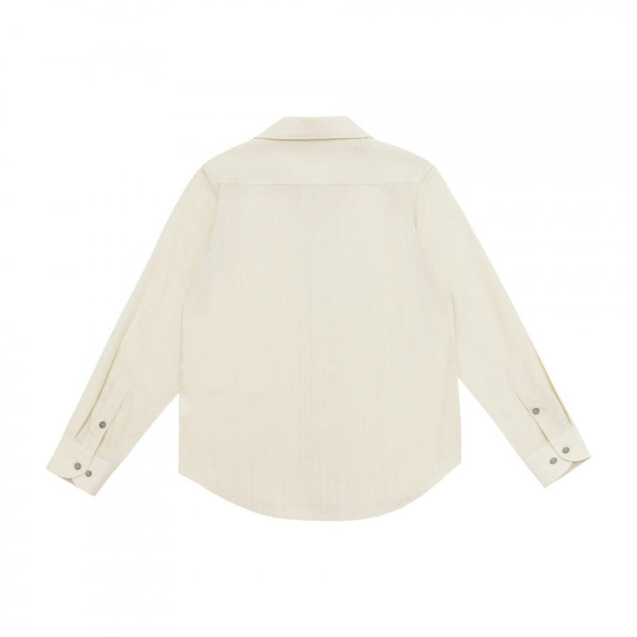 Men's Lightweight Long Sleeve Shirt with Open Lapel Collar and Boxy Cut Mune Fashion