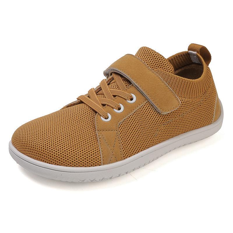 Women's knitted sneakers with adaptive fit, one-handed Velcro closure, and flexible rolling sole Mune Fashion