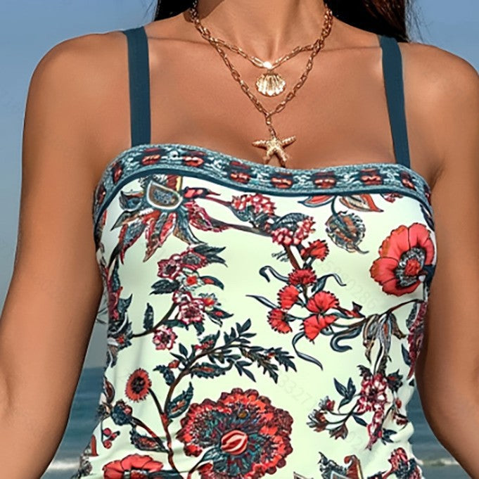Women's Tankini Set with Floral Print and High-Quality Design Mune Fashion