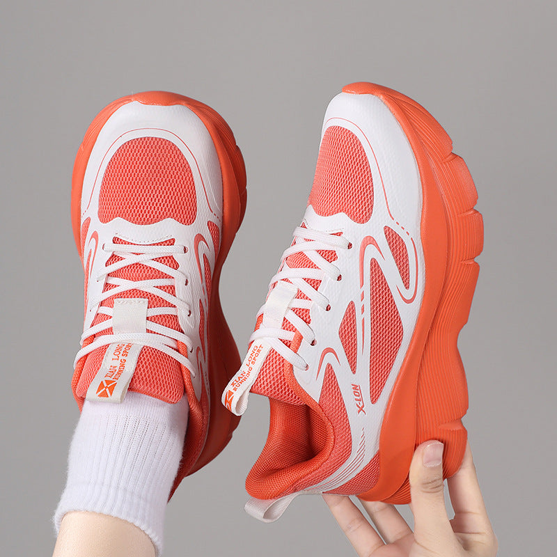 Women's trendy volume sneakers with breathable mesh, reinforcing overlays, and extra cushioned wedge sole Mune Fashion