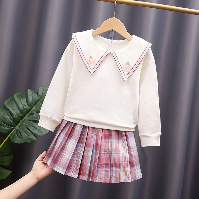 Women's Sweatshirt and Pleated Skirt Set Mune Fashion