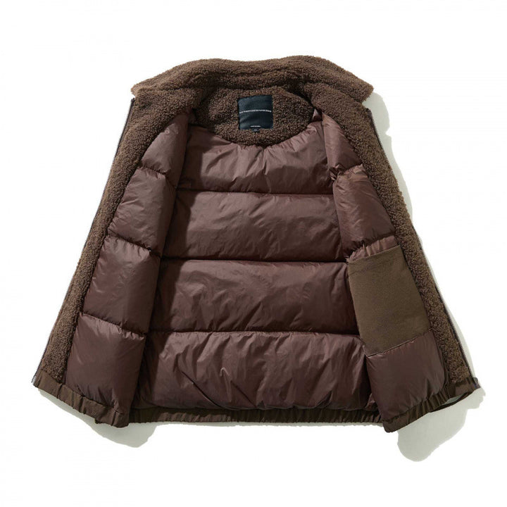 Unisex Padded Vest with Teddy Collar, Zipper and Elastic Hem Mune Fashion