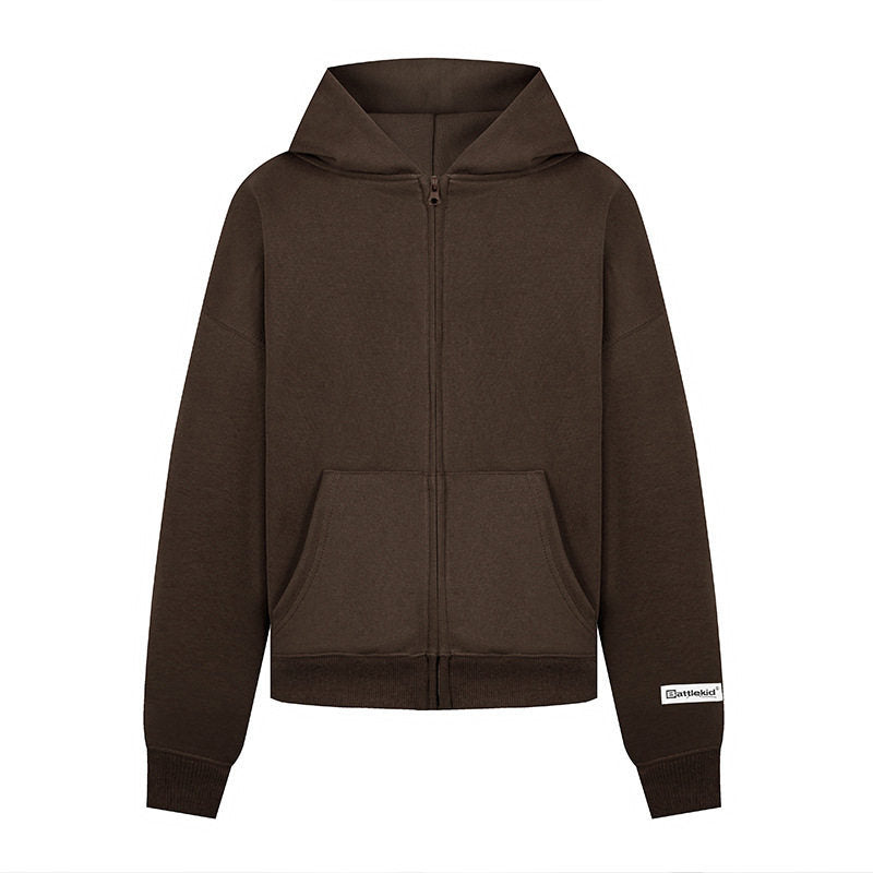 Women’s hoodie sweat jacket with full zip, kangaroo pocket and relaxed fit Mune Fashion