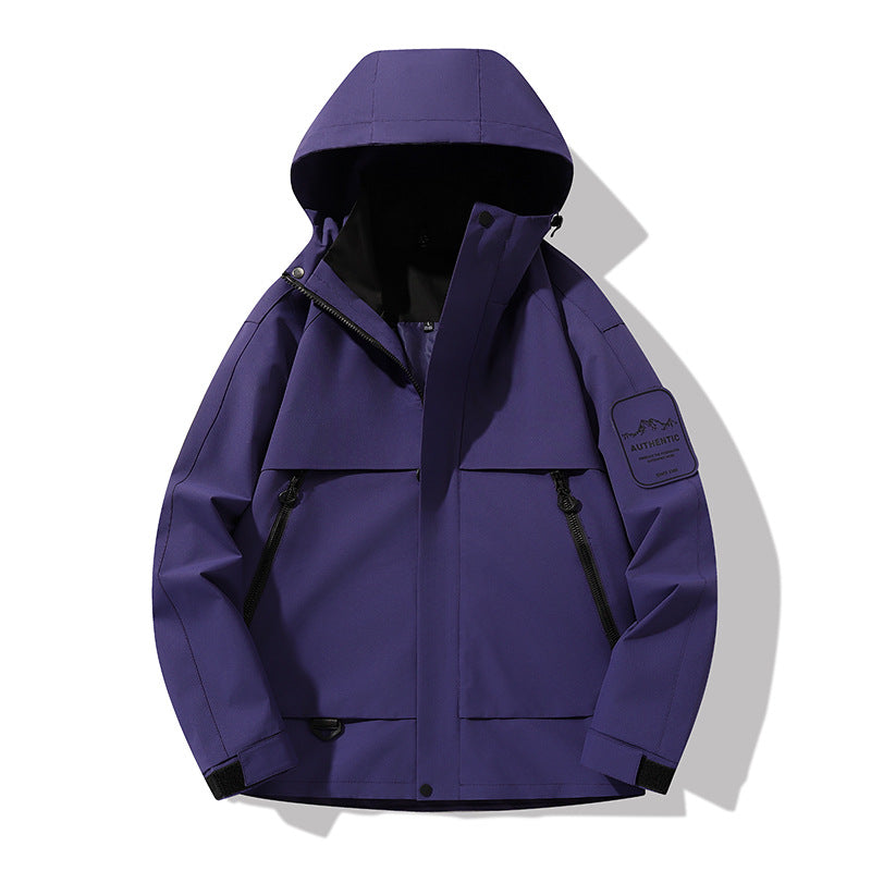 Men's multifunctional waterproof softshell rain jacket with removable fleece inner jacket Mune Fashion