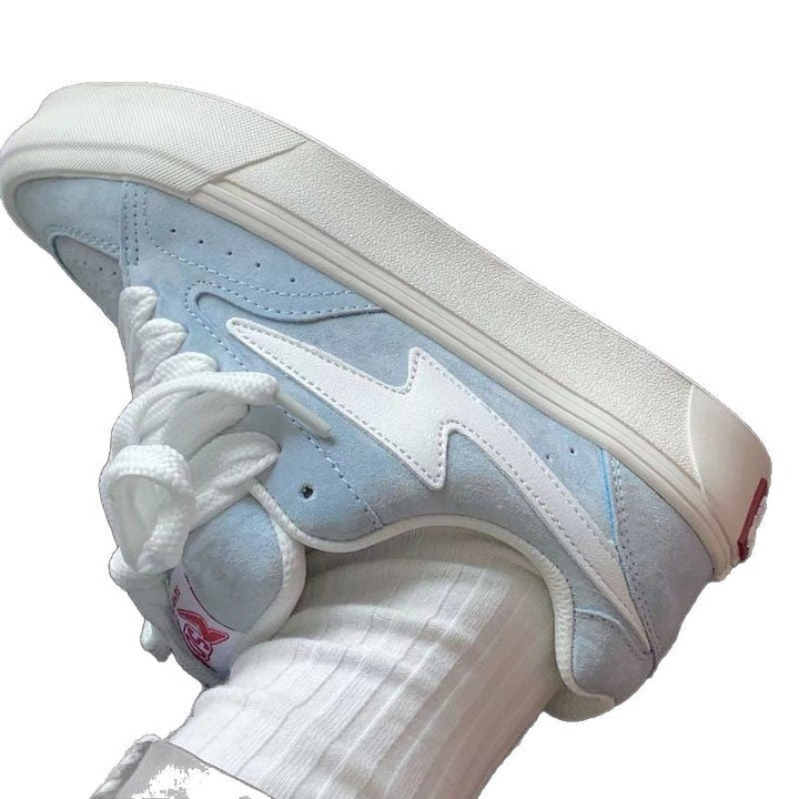 Women Sporting Sneakers with High-Quality Suede and Mesh Combination Mune Fashion