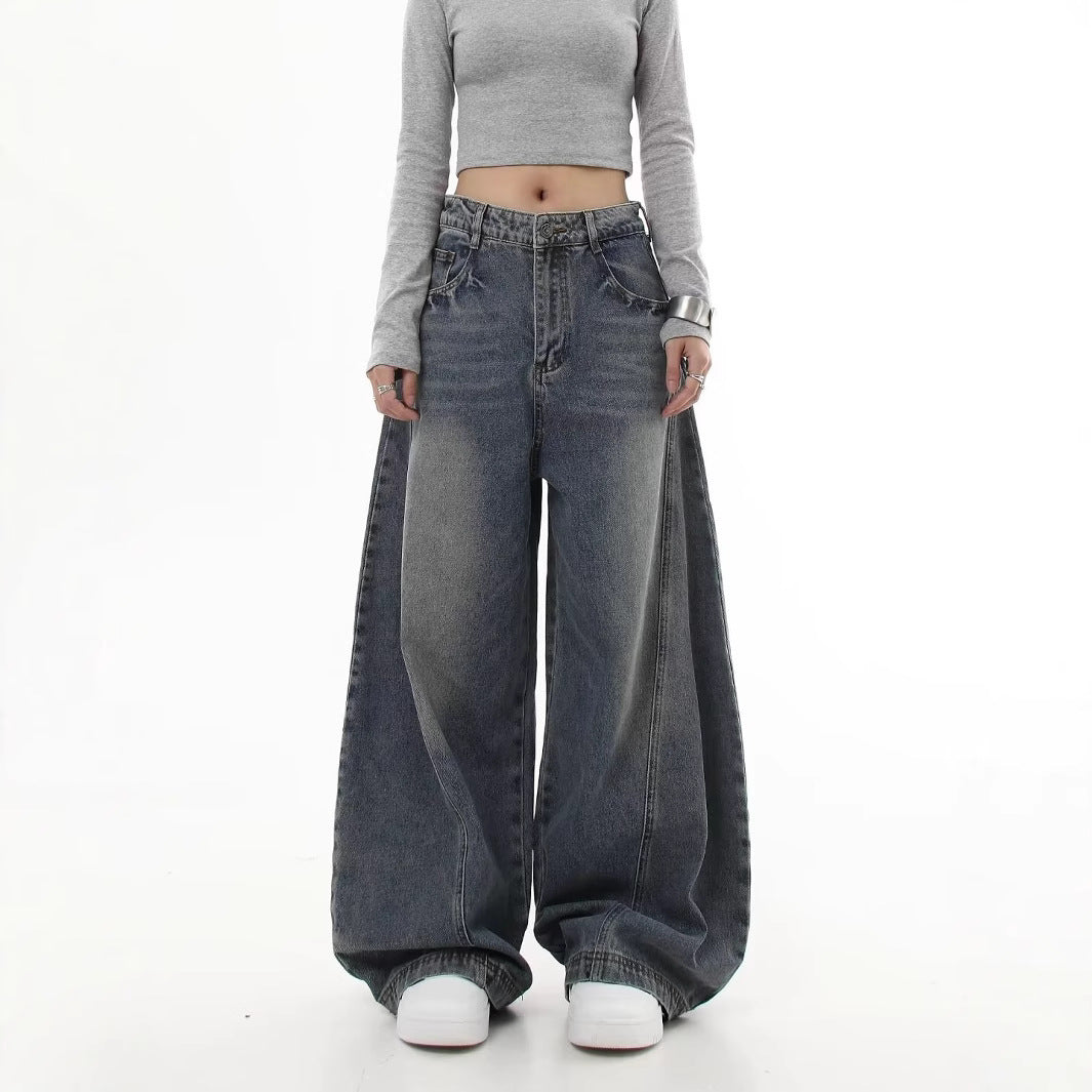 Women's Wide-Cut Mom Jeans Mune Fashion