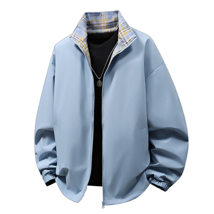 Men's casual jacket with checked lining Mune Fashion