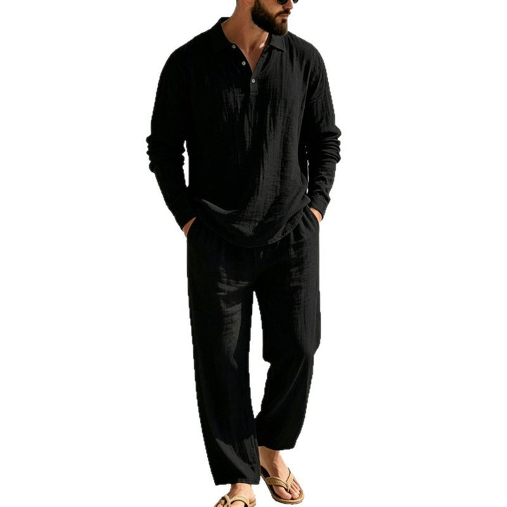 Men's Casual Linen Pajama Mune Fashion