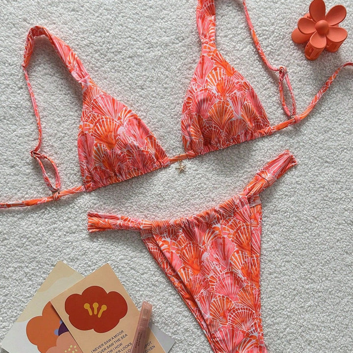 Women's bikini top and high-cut bikini bottom Mune Fashion