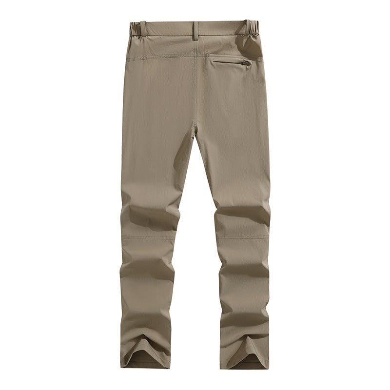 Men's ergonomic stretch trekking pants with concealed zipper pockets and pre-shaped knees Mune Fashion