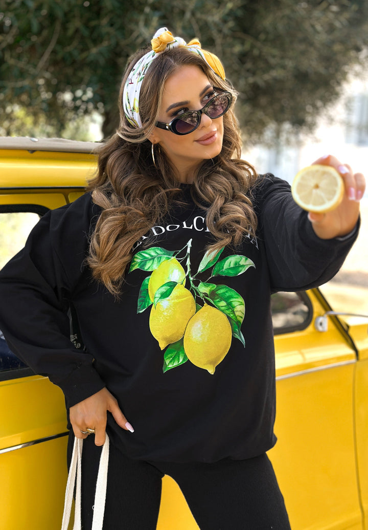 Women nan Oversize Sweatshirt with tailored rib leggings set Mune Fashion
