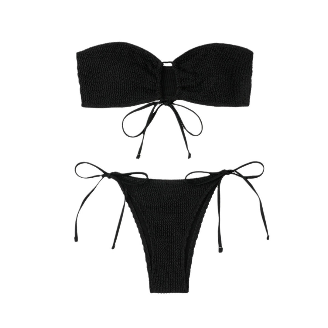 Ladies Bandeau Bikini with playful tie knot Mune Fashion