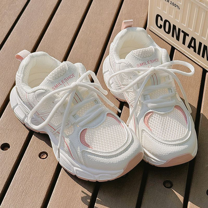 Women’s sporty mesh sneakers with high cushioning outsole and breathable upper material structure Mune Fashion