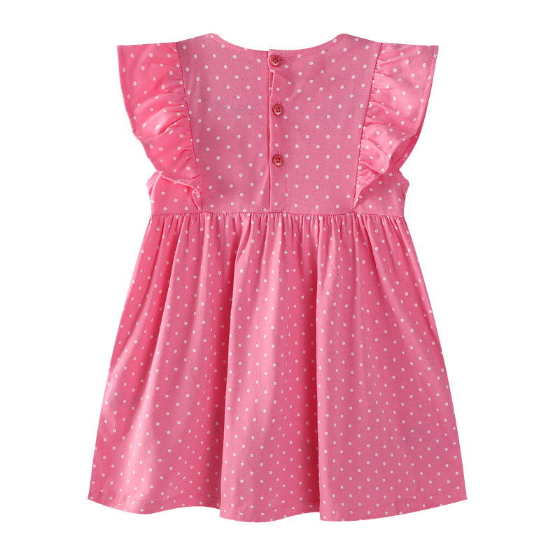 Girls casual dress with enchanting cat designs Mune Fashion