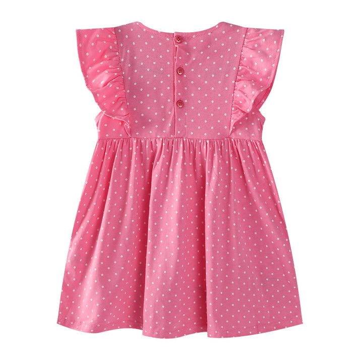 Girls casual dress with enchanting cat designs Mune Fashion
