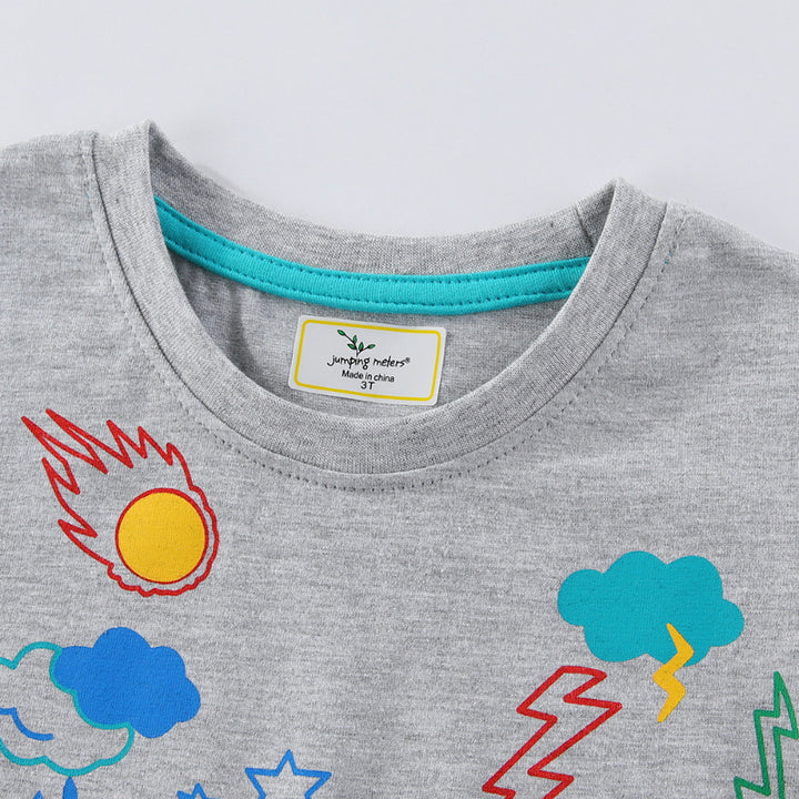 Boys T-Shirt with creative space embroidery Mune Fashion