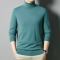 Men's slim fine-knit roll-neck jumper made from a merino cotton blend with ribbed cuffs Mune Fashion