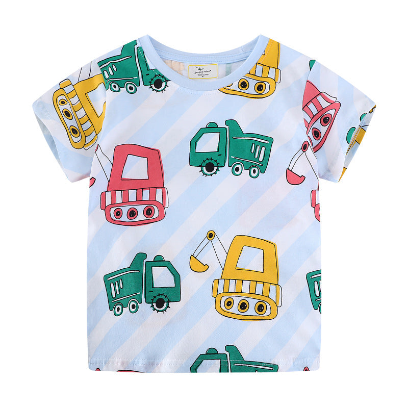 Boys T-Shirt with vibrant construction vehicle motifs Mune Fashion