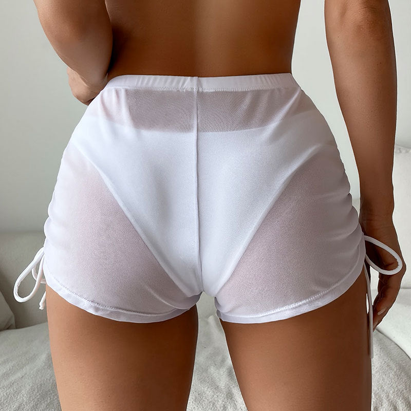 Ladies Comfortable Swim Shorts with Ruffle Details Mune Fashion