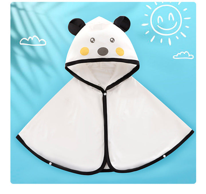 Unisex soft hooded poncho for babies with bear ears and draped bath poncho made of microfiber Mune Fashion