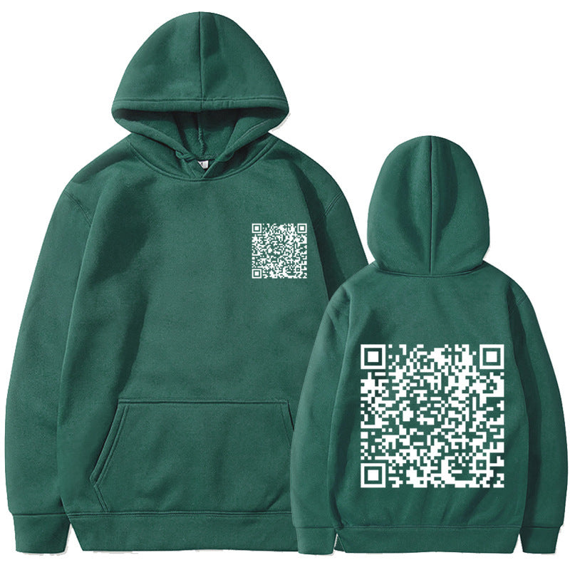 Women's Sporty Hoodie with QR Code Mune Fashion