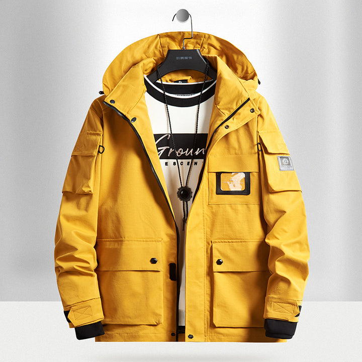 Men's Urban Tech Parka with hood, multifunctional pockets and thermal insulation Mune Fashion