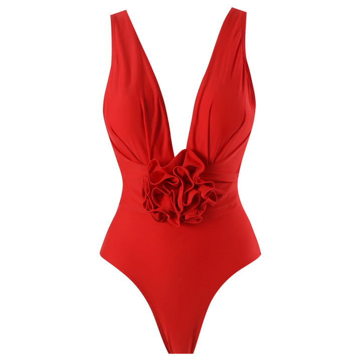 Women's Swimwear Set with Floral Cut and Elegant Ruffle Design Mune Fashion