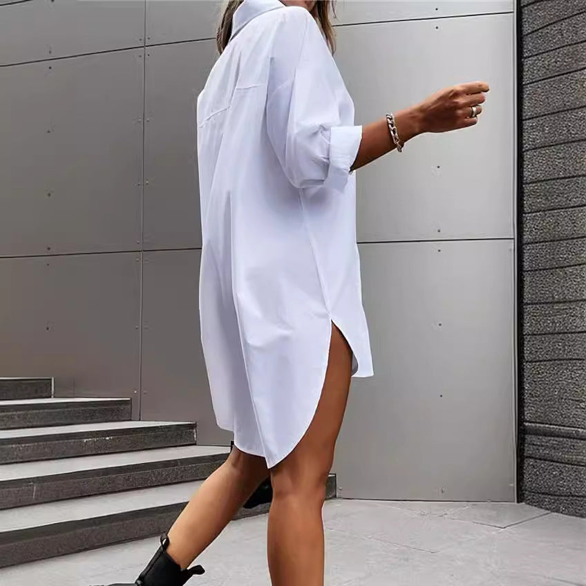 Women's shirt-style oversized blouse dress Mune Fashion