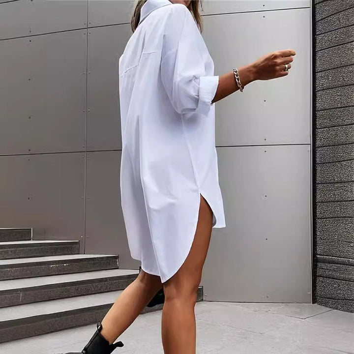 Women's shirt-style oversized blouse dress Mune Fashion
