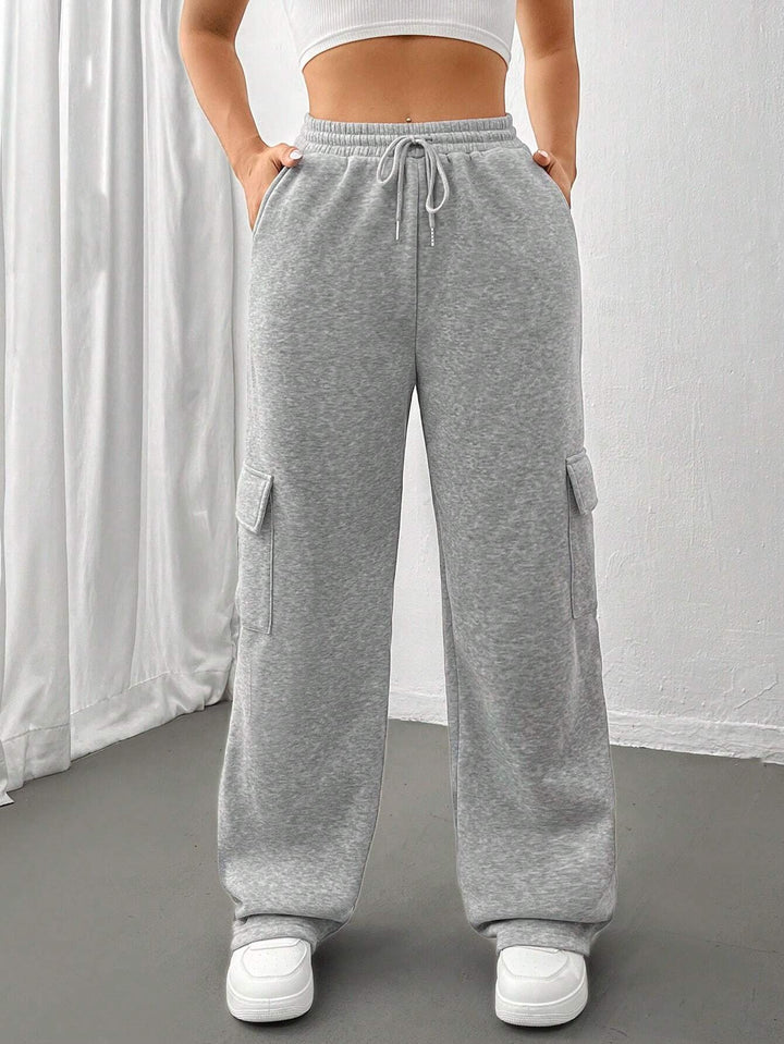Women’s Loose Cargo Pants in Jogger Style with Drawstring Mune Fashion