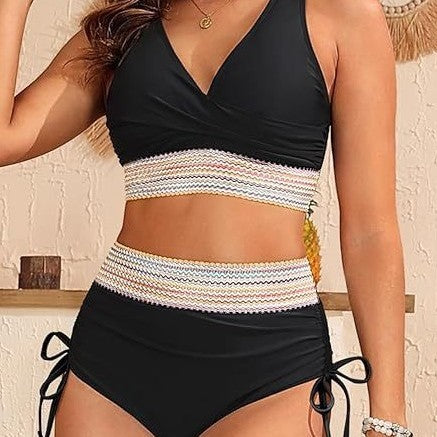 Women's bikini set with wrap top and adjustable waistband Mune Fashion