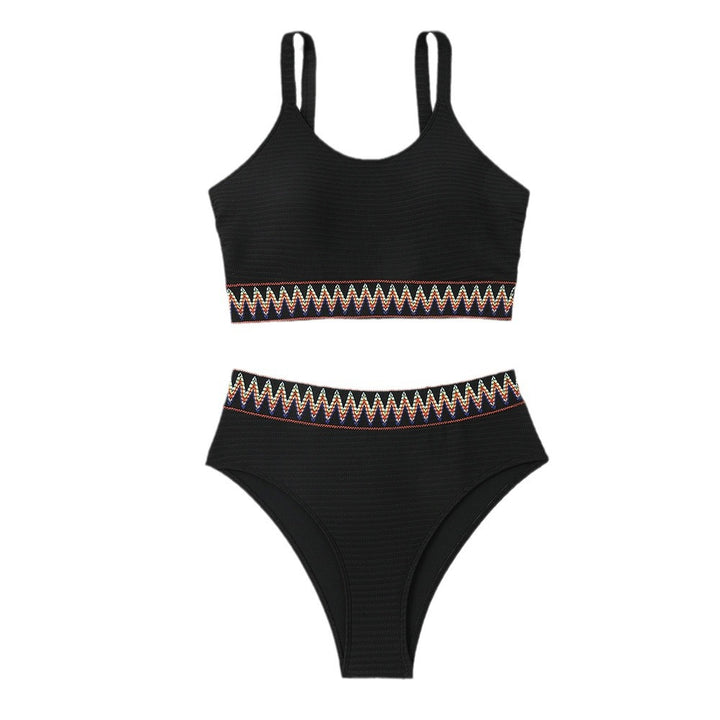 Damen Sportliches Bikini-Set mit dekorativem Bund Echo Archiv