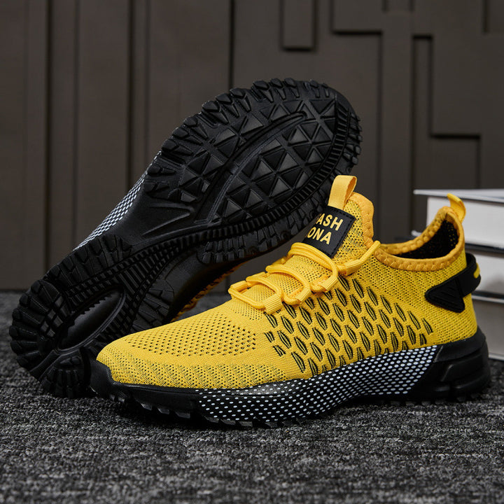 Men's Knit Sneaker Socks for Training and Trail with Durable Tread Sole Mune Fashion