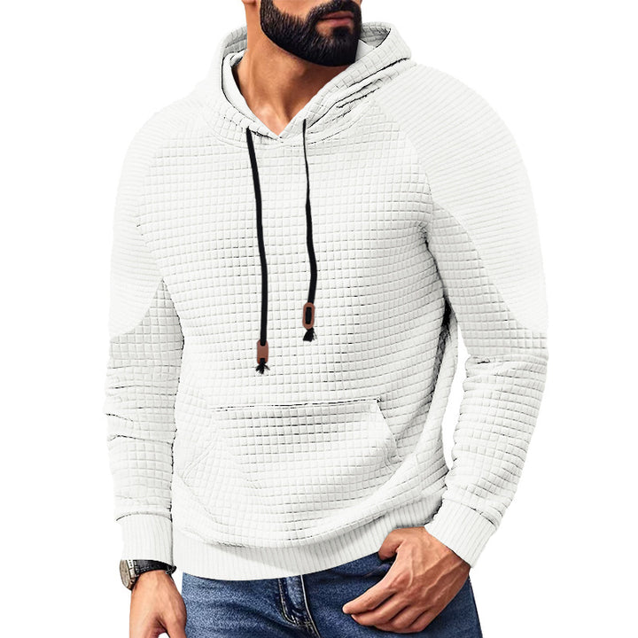 Men's hoodie with square structure, raglan sleeves, and kangaroo pocket Mune Fashion