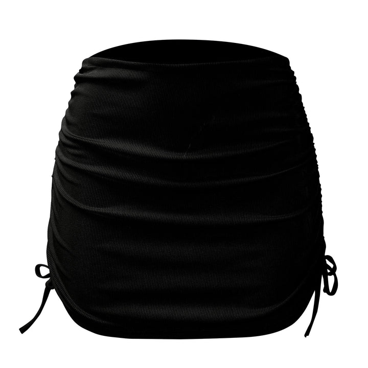 Women's Wrap Skirt with Fashionable Tuck Elements Mune Fashion