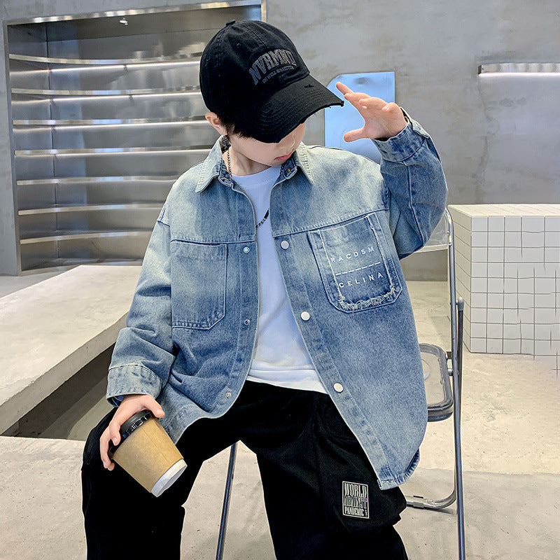 Unisex modern Denim Shirt Jacket Mune Fashion