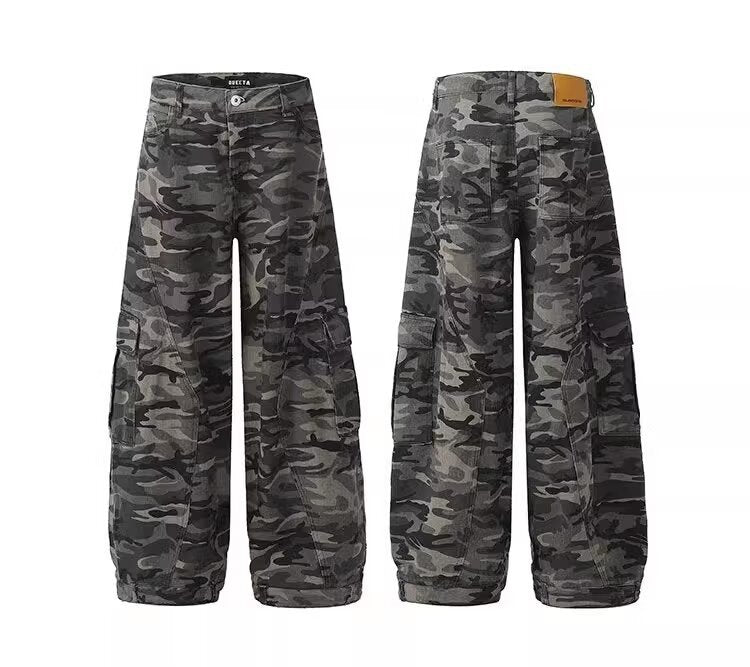 Men's cargo pants in camouflage design Mune Fashion