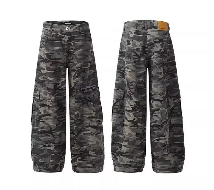 Men's cargo pants in camouflage design Mune Fashion
