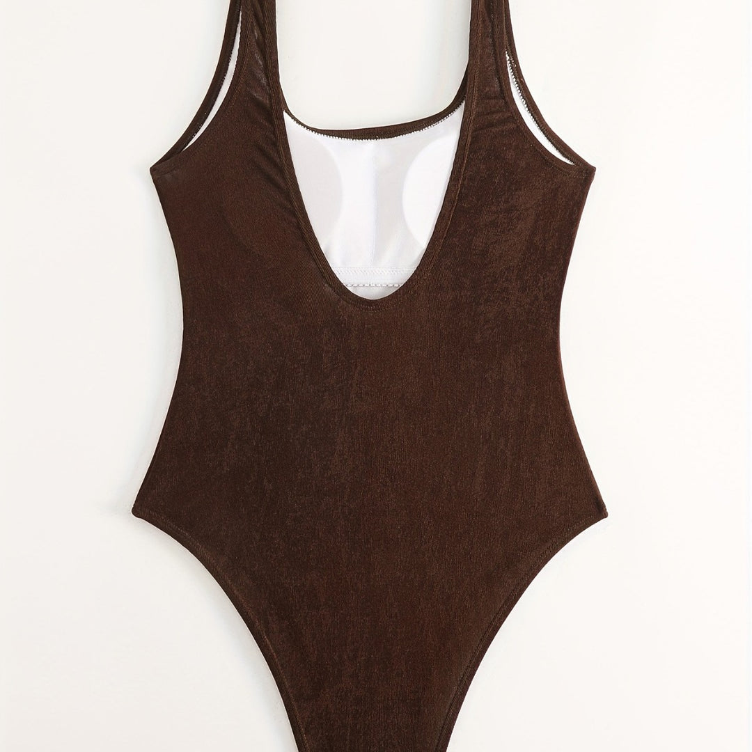 Women's One-Piece Swimsuit with Elegant Back Detail Mune Fashion