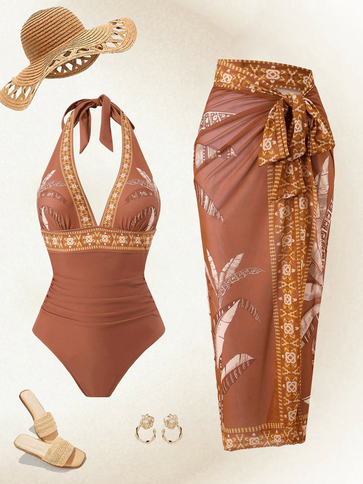 Women’s swimsuit with playful wrap skirt Mune Fashion