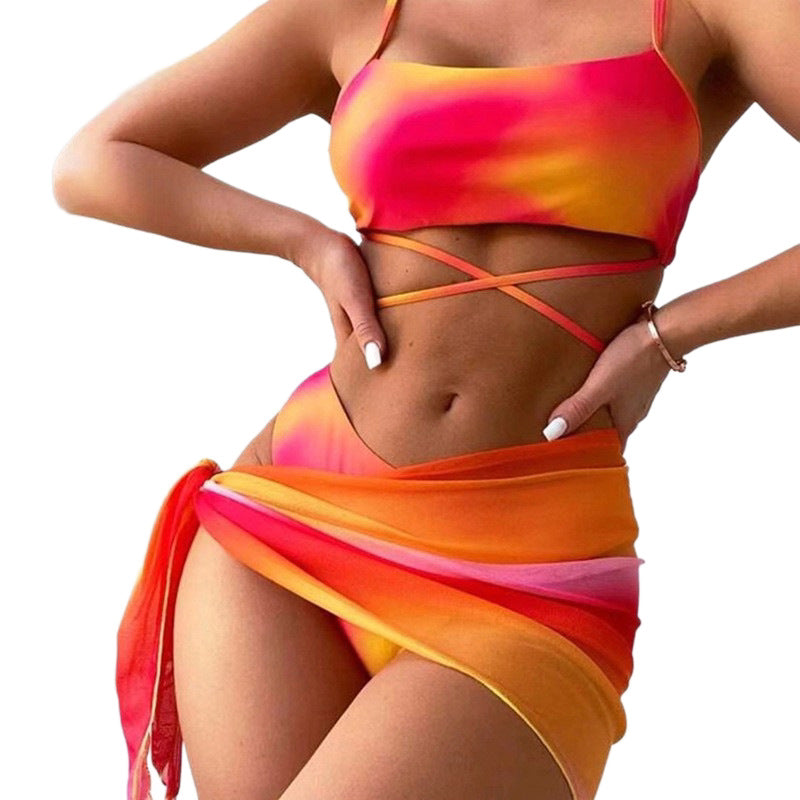Damen Modischer Tankini mit drapierten Details Echo Archiv
