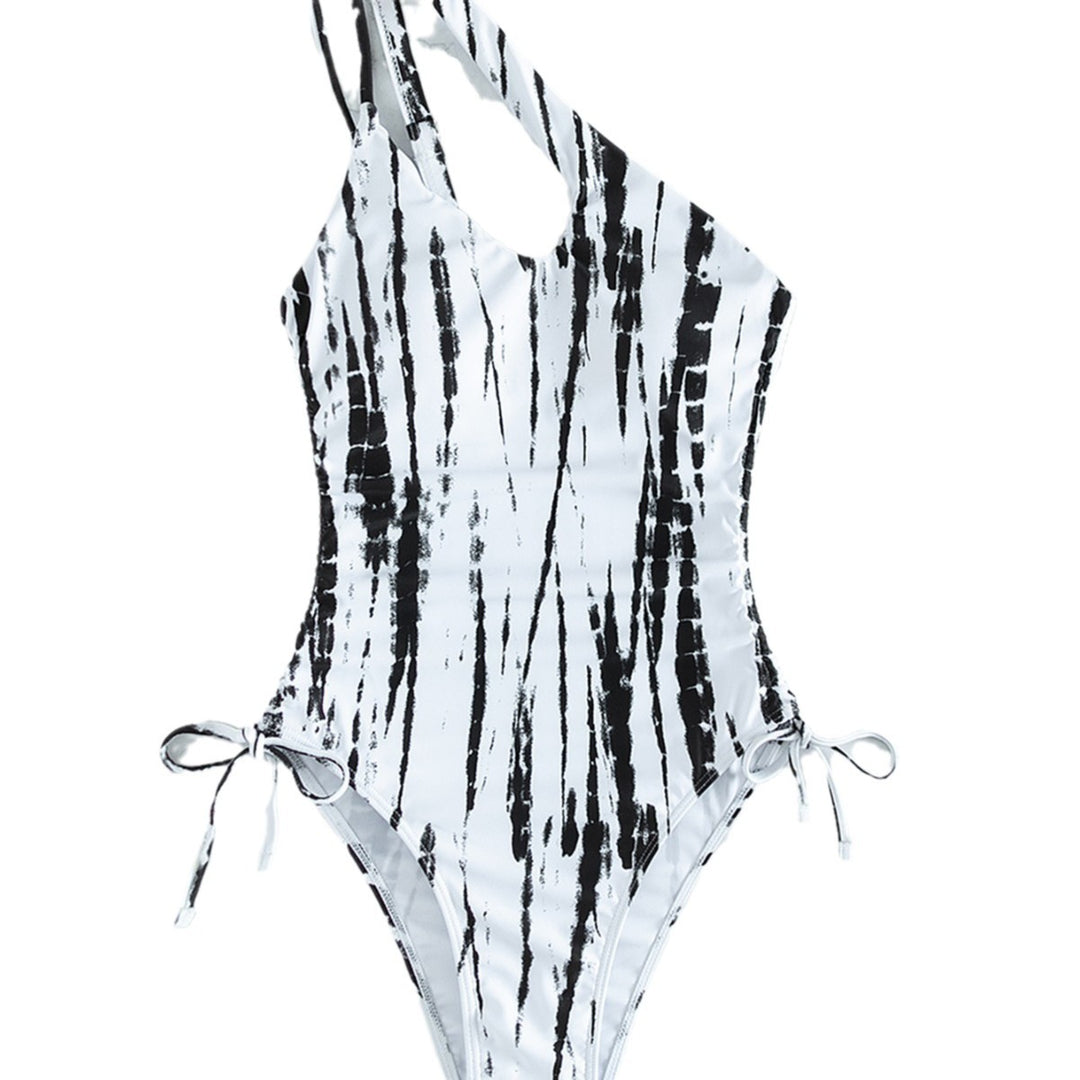 Ladies One-Sided Swimwear with Fashionable Slit Mune Fashion