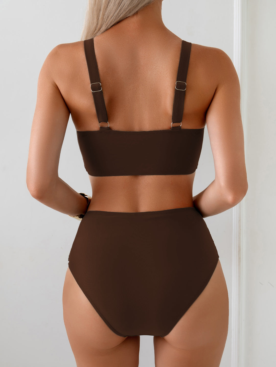 Women's High-Waisted Bikini Set with Elegant Wrap Design Mune Fashion