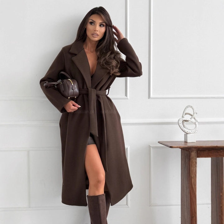 Women's Elegant and Fashionable Wool Coat